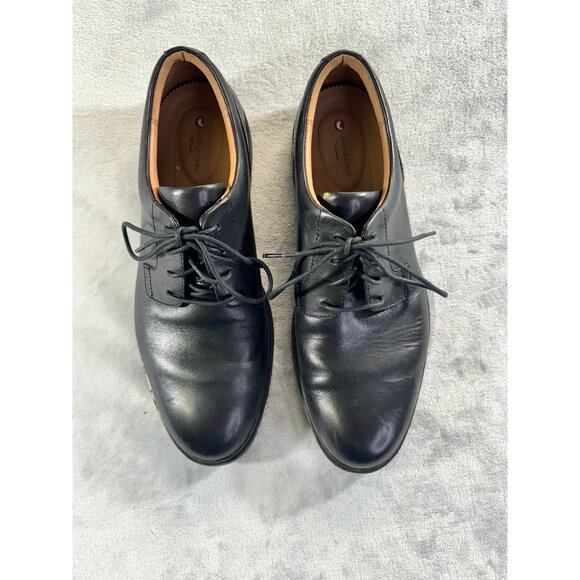 Clarks  mens shoes 10M black Unstructured By Clarks casual leather lace - Picture 15 of 16